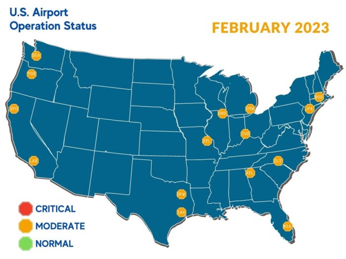 US Airport Map
