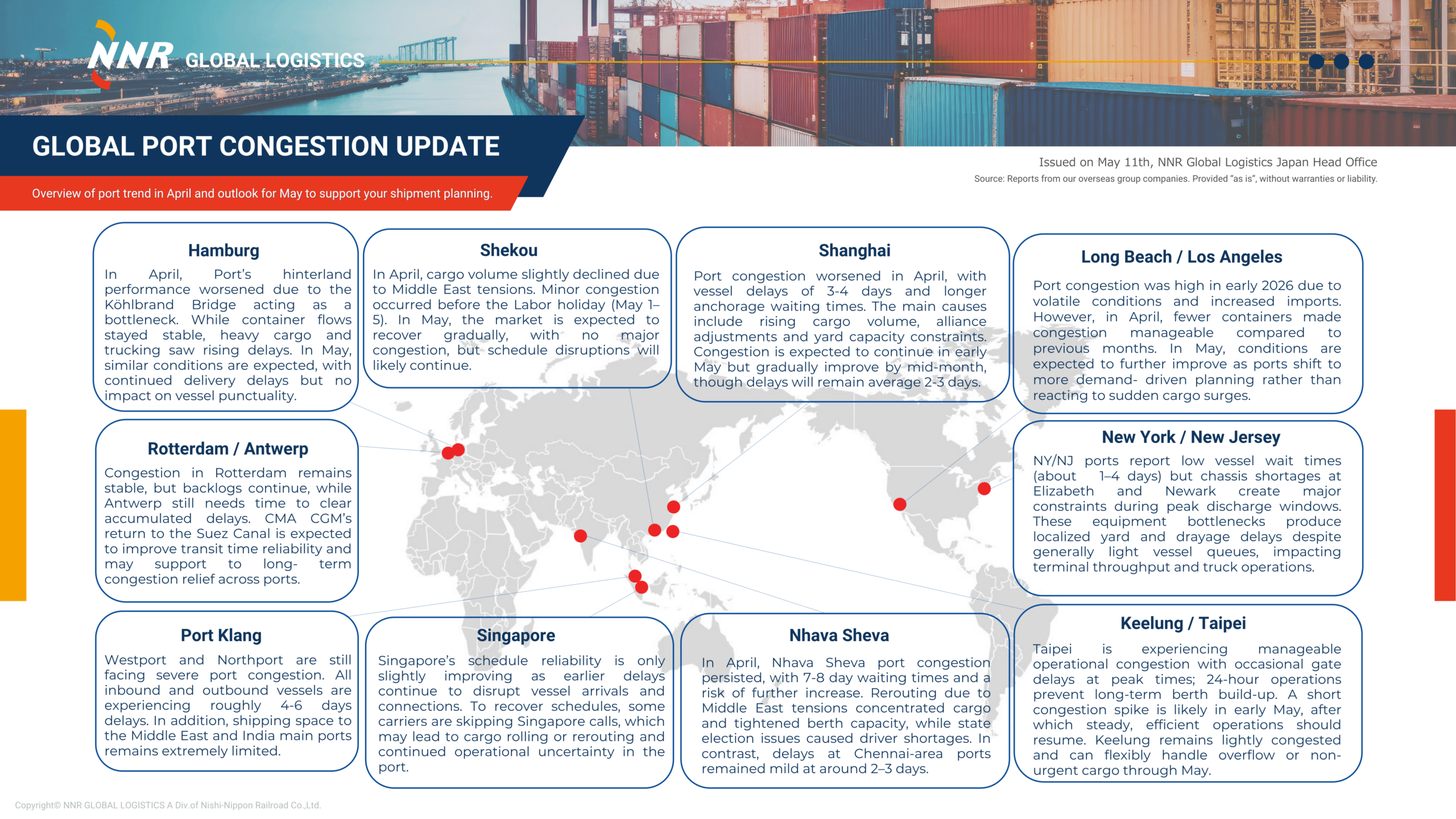 Global Port Congestion Update - NNR Global Logistics